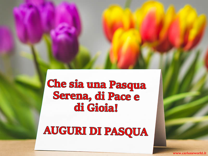 Immagine Auguri Pasquali - Immagine di Pasqua con frase